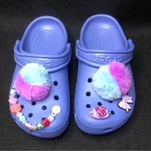 Pre Jeweled Blue Crocs Little Girl Size 2 BRAND NEW